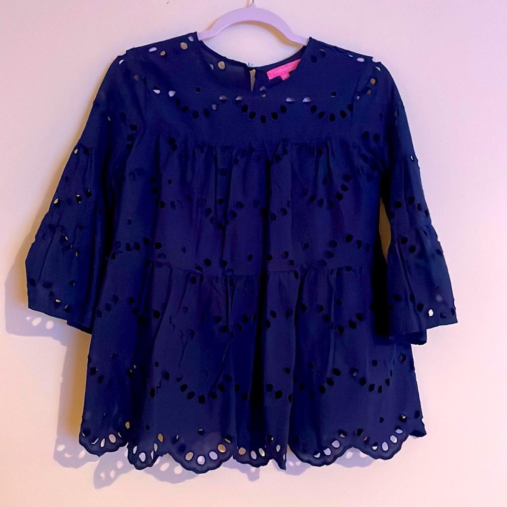 Simply Southern navy blouse size M